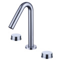 Minimalist matte black 3 hole deck mounted faucet