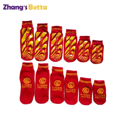 Customized Betta Anti-Slip Sports Trampoline Jump Grip Park Socks