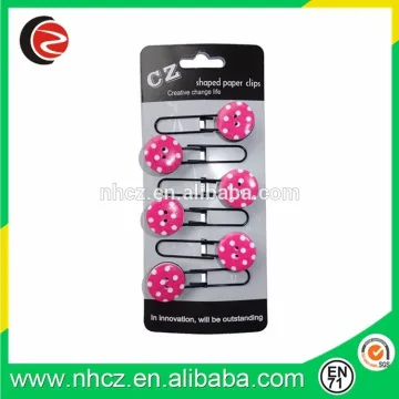 DIY novelty red color button bookmark