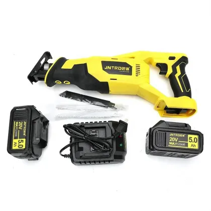 21V Heavy Duty Sabre Saw - Double Battery Portable Cordless Electric Sabre Saw Tool