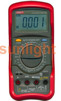 Economical Handheld Digital Multimeter, AC/DC/Resistance/Capacitance/Frequency UT56