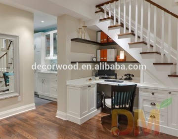 White shaker Custom made Basement home office furniture cabinets