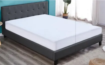 single double King-queen-size headboard wood leg wooden bed