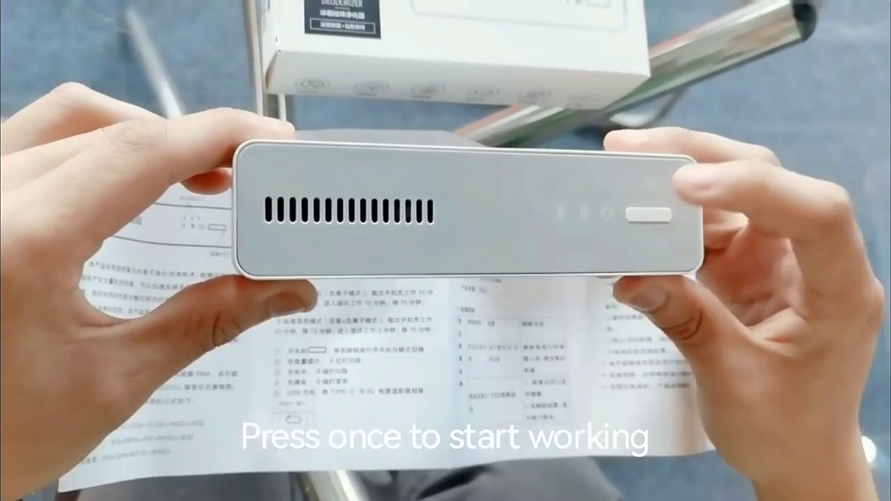 Portable refrigerator deodorizer tongue tip Guard