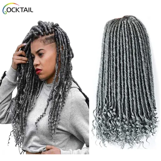 Japanese Kaneka fiber 24 faux locs crochet hair dreadlock, hair piece faux dreads soft locs with curly ends