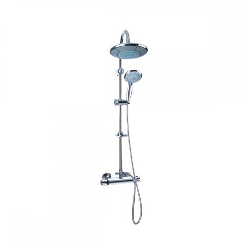 High pressure silvery finishing stainless steel shower set