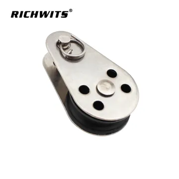 Heavy duty Stainless Steel 306 Single Wheel Swivel Pulley Wire Rope Block