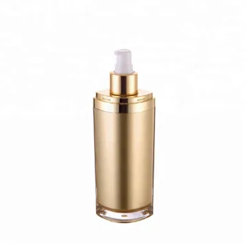 luxury cosmetic oval 30ml acrylic lotion pump bottle