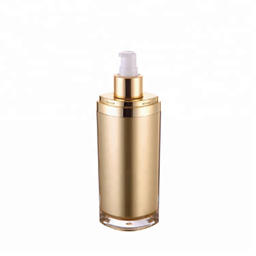 luxury cosmetic oval 30ml acrylic lotion pump bottle