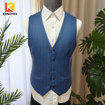 Gilet da lavoro versatile da uomo con strisce sottili