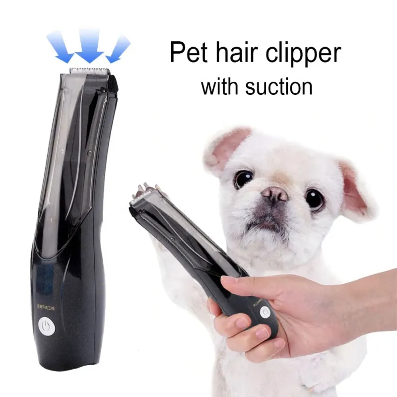 Pet Grooming Kit with Vacuum Suction and 2-in-1 Clippers
