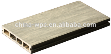 2016 Hot sell New design colourful Wood Grey hollow Wood Powder Composite (wpc) deck floor