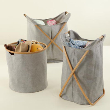 Design Hot High Quality Folding Household Bamboo Hamper Baskets