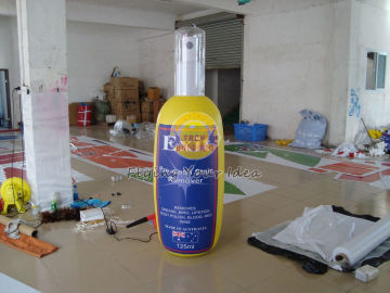 Big Reusable Height Inflatable Advertising Bottle Shape Balloon,custom Shaped Balloons
