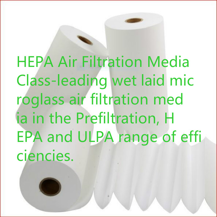 Medios de filtración de aire HEPA y ULPA