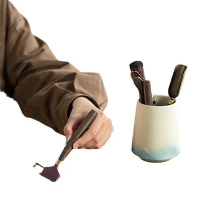 Blackwood Tea Ceremony Set: Six Item Household Tea Tools and Kung Fu Utensils