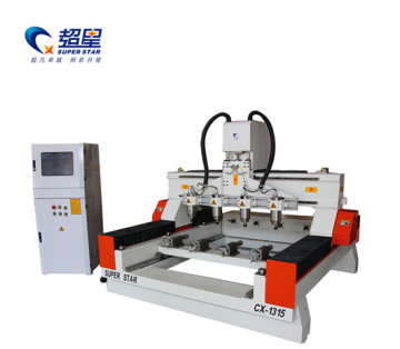 3d cnc wood carving machine with 4 spindle