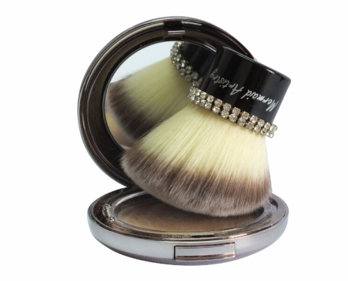 Deluxe Angled diamond cosmetic powder kabuki brush