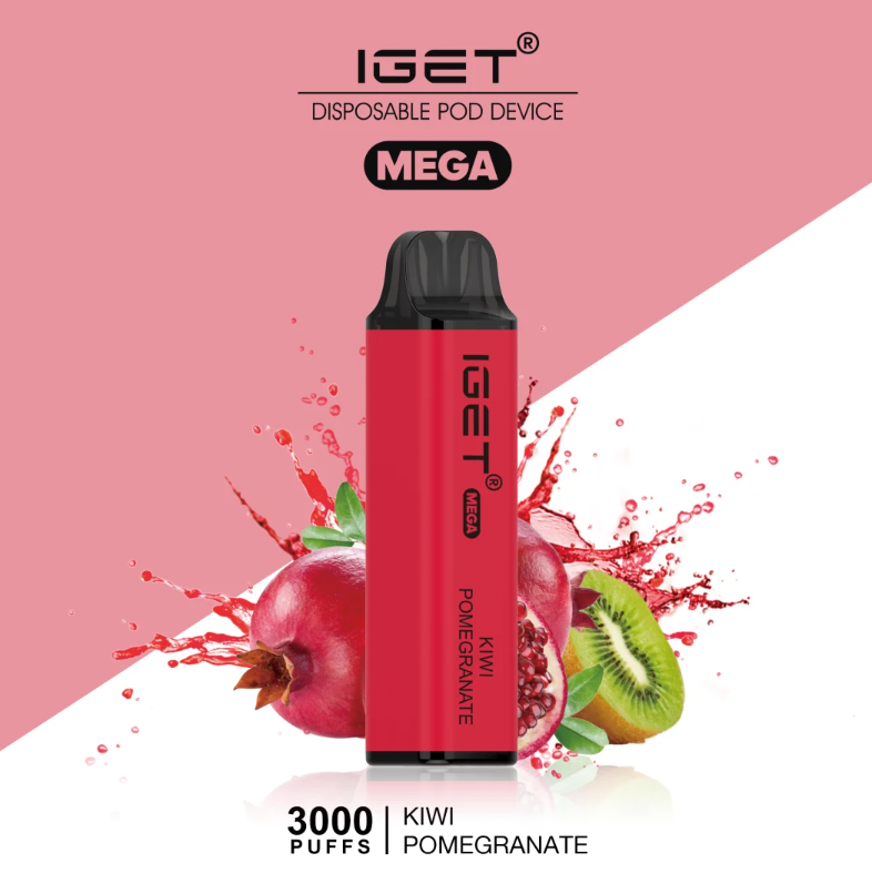 Австралия iget Mega 3000 Puffs одноразовая электронная сигарета