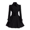 Swing Double Putted Robes Outwear Coat