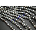 5~6mm Silvery Gray Color Fresh Water Pearl Potato Oval Loose Beads Fashion Jewelry making materials