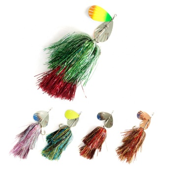 96g 29cm Magnum Tinsel Spinner Bait Musky Fishing Fishing Lure Metal Spoon Trolling