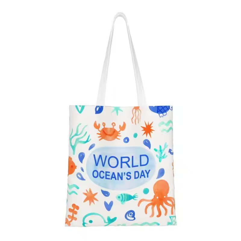 Coating Digital Direct Print 100% Cotton Tote Bag