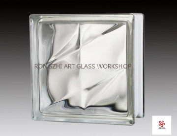 Double Star Glass Brick Sculpture