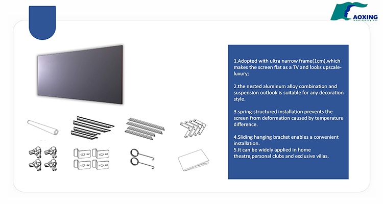 100inch home theater for ultra short throw projector