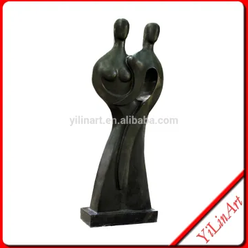 Hand carved abstract stone sculpture for hotel