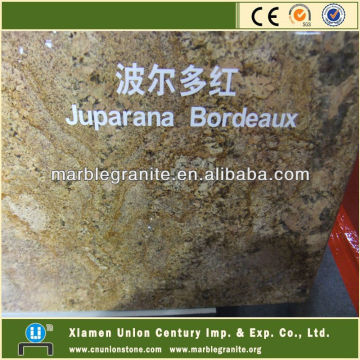 Granite Tile Juparana Bordeaux