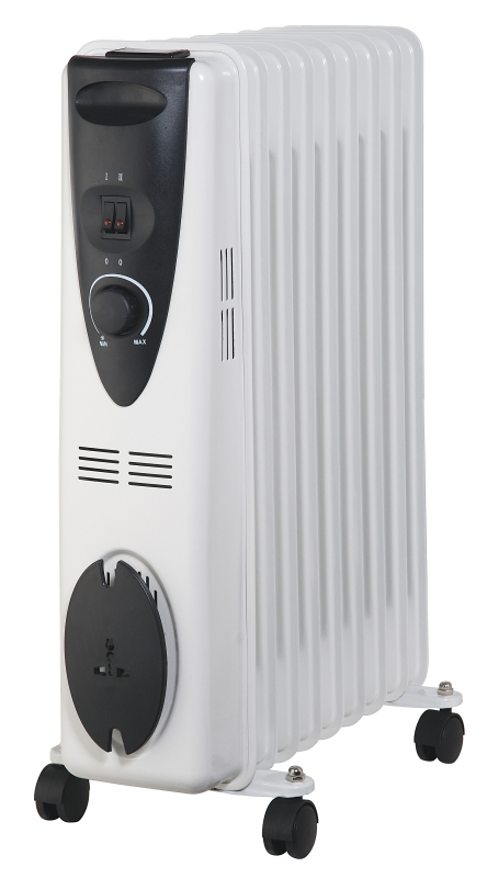Quiet Full Room Radiant Oil Filled Radiator with Digital Thermostat 24 Hrs Timer & Remote