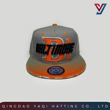 Artistic Flat Visor Sublimation Embroidery Cap