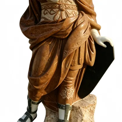 Authentic Augustus Statue in Toga Featuring Scroll
