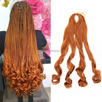 AlIiLeader High Quality 22 Inch Freetress French Curls Hair 150g Wavy Braiding Hair Curly Crochet Braid Spiral Curl Hair