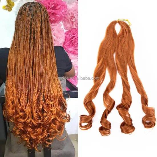 AlIiLeader High Quality 22 Inch Freetress French Curls Hair 150g Wavy Braiding Hair Curly Crochet Braid Spiral Curl Hair