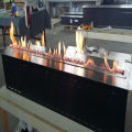 Modern Freestanding Bio Ethanol Fireplace: Large Wall Recessed Ethanol Fireplace Decor