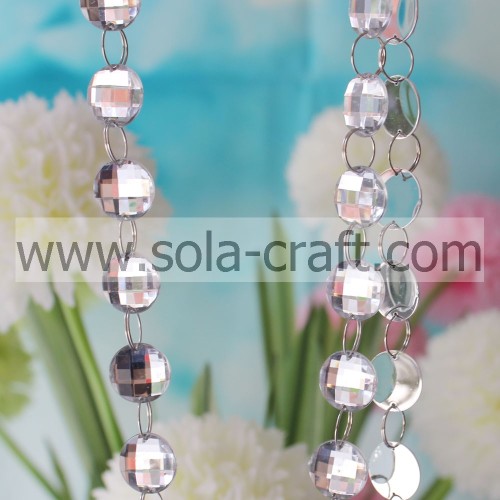 New Design 18MM Chandelier Teardrop Crystal Prism White Color Cut Faceted Crystal Garland