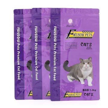 Hot Sale Smell Proof Plastic Animal Feed Packaging - Pet Dog Cat Food Treats Stand Up Bag with Reusable Zipper