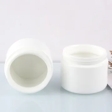 Supply Amazing Quality White Ceramic Cosmetic Glass Jar