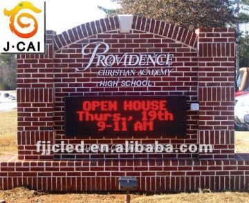 Super red high brightness P12.5 led sign display