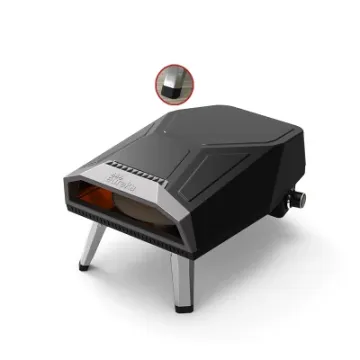 Fast Cooking Rotating Type Stone Gas Pizza Oven for Outdoor Party