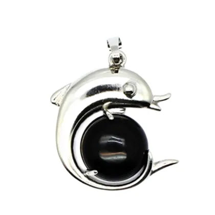 High-Quality Black Obsidian Necklace: Unique Multi-Shaped Pendant Jewelry Accessory