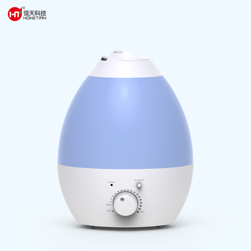 HONETIAN 7 colors night light knob control large mist output 2.8L capacity custom colors indoor ultrasonic cool mist humidifier