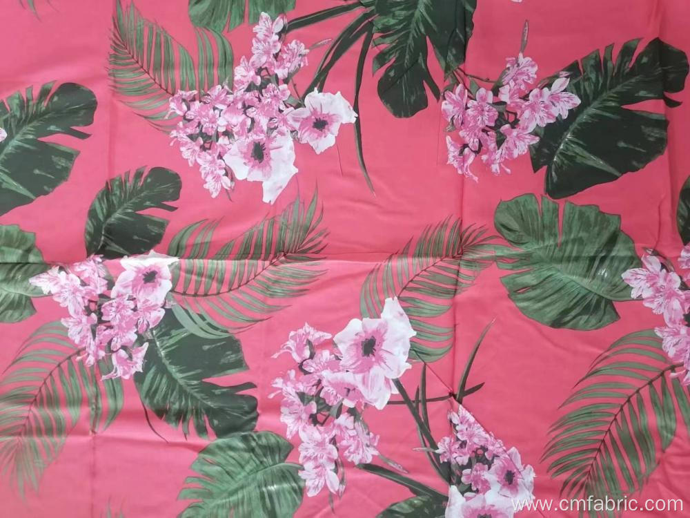 100% woven rayon poplin printed fabric