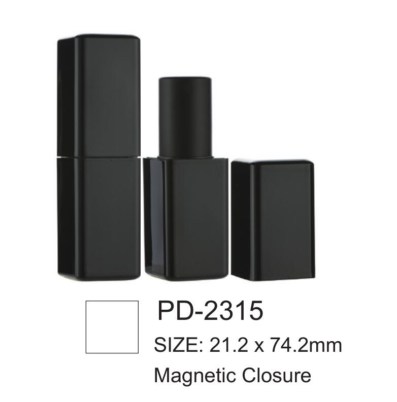 Close magnétique Contant de lèvres en plastique carré vide PD-2315