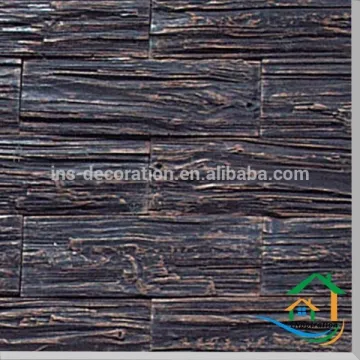 Natural effect wood imitation siding