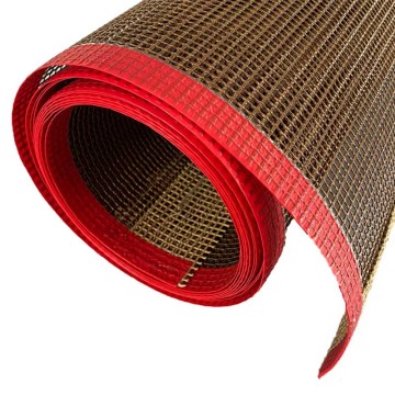 PTFE Coated Fiberglass Conveyor Belt for Drying - 4*4mm Mesh Belt