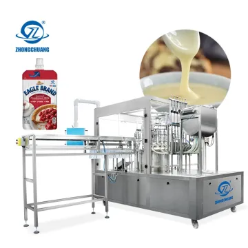 Premade Bag Packing for Baby Puree, Food, Yogurt & Condensed Milk - Filling and Capping Machine