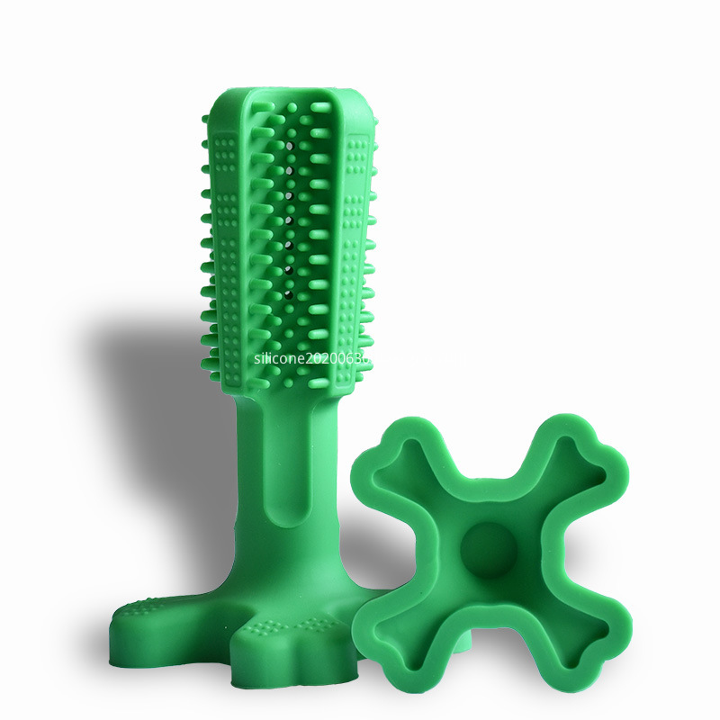 Silicone pet toothbrush